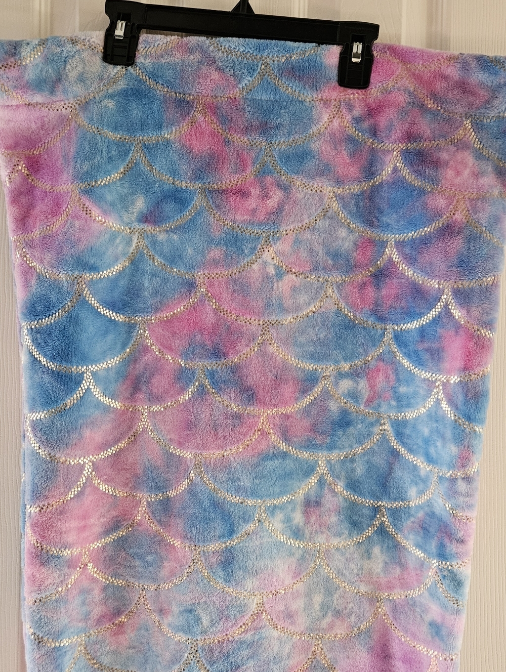 Mermaid Tail Blanket - Pink & Blue Shimmer, Like New - Picture 4 of 4